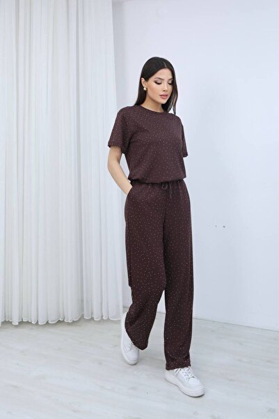 DENİKK TREND WİDE LEG TAŞLI YUMUŞAK DOKUŞLU MODAL ESNEK KAINĂ DE MODAL TRICOU...