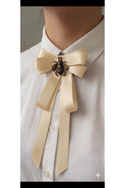 LO ADORO Women's Tie Special Production Bow Tie Collar Bee Brooch Bee Accesso...