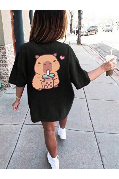 cc collection Παιδικό μπλουζάκι με στάμπα Καπιμπάρα, βαμβακερό