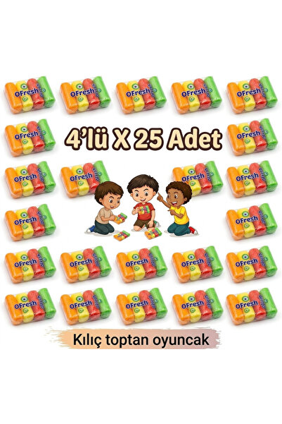 KILIÇ 4'lü Karışık Meyveli Sakız 25 Adet