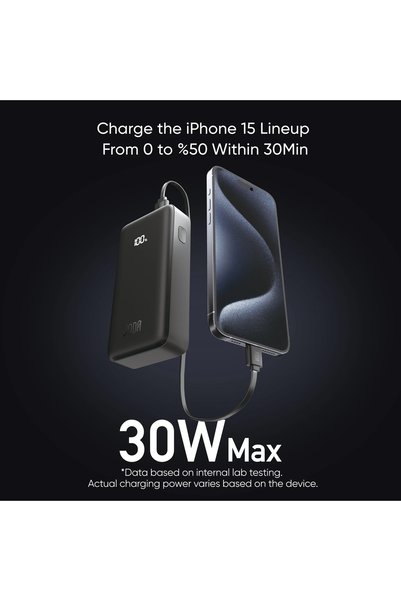 Joda TURBO 10 Power Bank 10000mAh 30W with PD - Black