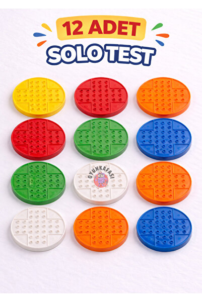 Solo Test 12-Piece Color Set | Educational Mind Game and Attention Enhancement