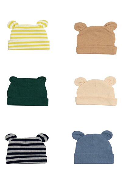 Bambimici - Baby Beanie Bear - Set of 6 - Multicolor - 0M to 6M