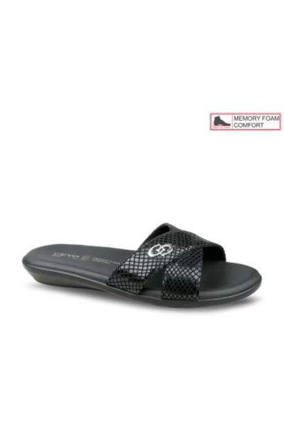 Ceyo 9827-8ı شبشب نسائي أسود لتقويم العظام