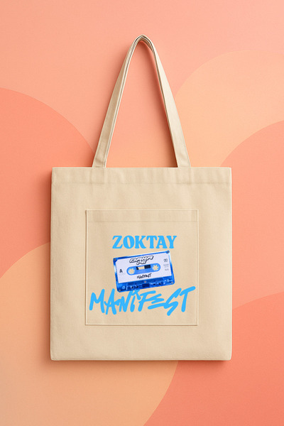lovver Manifest Zoktay Better New Song Design Cotton Premium Printing Canvas Bag