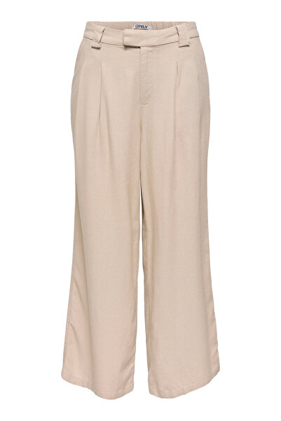 ONLY Onlsvea Παντελόνι από Μείγμα Λινών με Κανονική Εφαρμογή και Μέση Μέσης Ε...