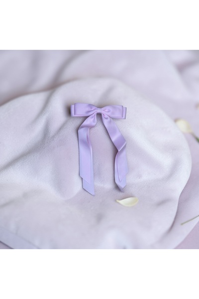 Nills Baby & Kids Satin Long Tail Bow Automatic Buckle - Pink