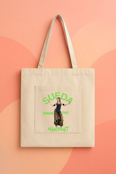 lovver Manifest Sueda Better New Song Design Cotton Premium Print Canvas Bag
