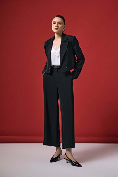 Sateen Παντελόνι Μάρι - Μαύρο