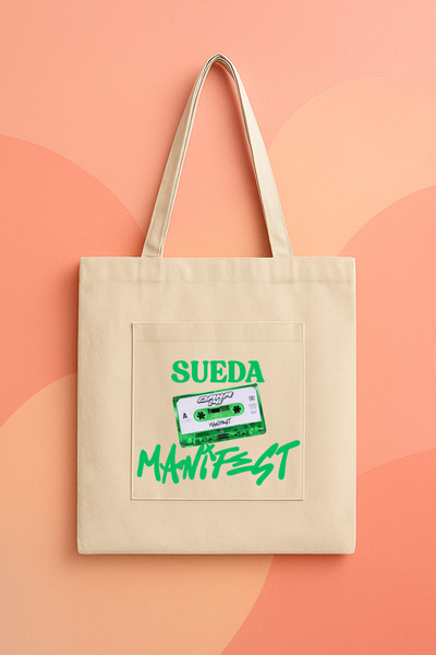 lovver Manifest Sueda Better New Song Design Cotton Premium Print Canvas Bag