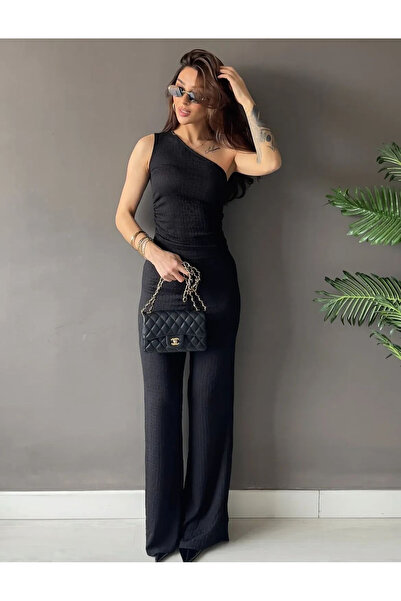 kleshus Set de top și pantaloni din țesătură confortabilă Btl Lycra, cu un si...