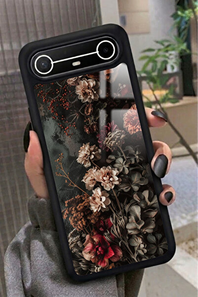 TECNO Spark Slim 5G Uyumlu Karışık Çiçek Tasarımlı Glossy Premium Kılıf