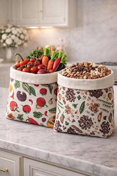 NUMI Naturals Premium Balmumu Kuruyemiş-Sebze Saklama Kesesi 2’li Set 30x30 cm