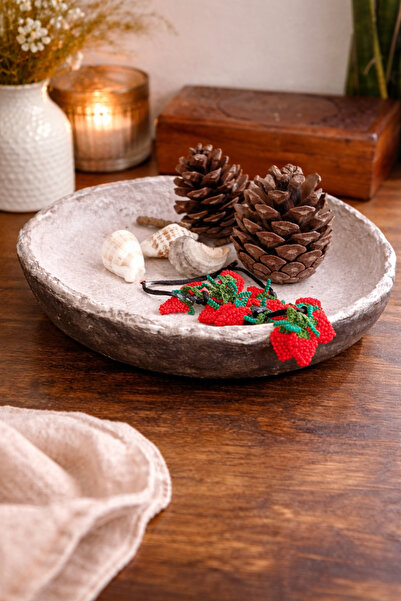 ASLI Handmade Decorative & Multi-Purpose Presentation Plate 25X25 cm Unbreaka...