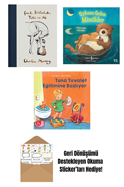 Can Yayınları Çocuk Köstebek Tilki ve At (Ciltli) + 3 Kitap Seti + Okuma Stic...