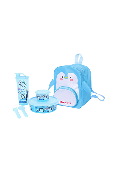 Moorlife Penguin Backpack with Lunch Accessories Set