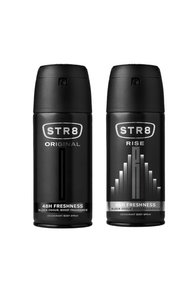 str8 Set deodorant spray Original 150ml + spray Rise 150ml