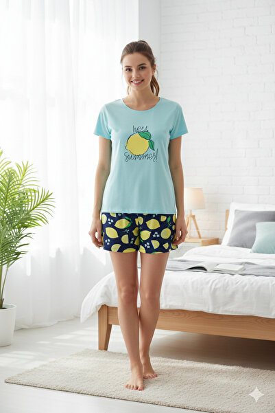 Serena Γυναικείες βαμβακερές πιτζάμες μεγάλου μεγέθους,  "Γεια σου Καλοκαίρι!...