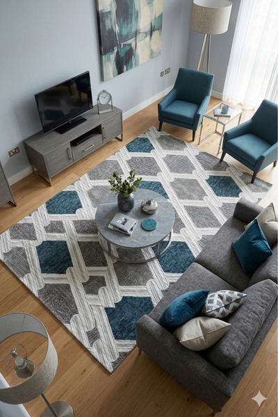 Şiva Home Non-Slip Based Carpet Runner Living Room Hallway Kitchen Bedroom Ca...