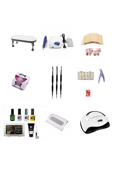 Anil Professional Cosmetics Protez Tırnak Set ; poly gel;Ust form Kalıp ; Bes...