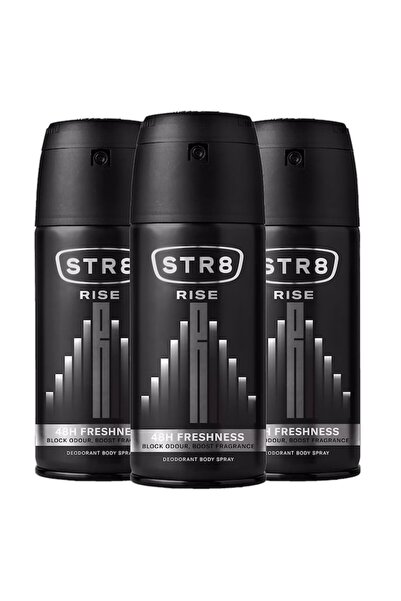 str8 Set 3x Deodorant Spray, Rise, 48H, men, 150 ml