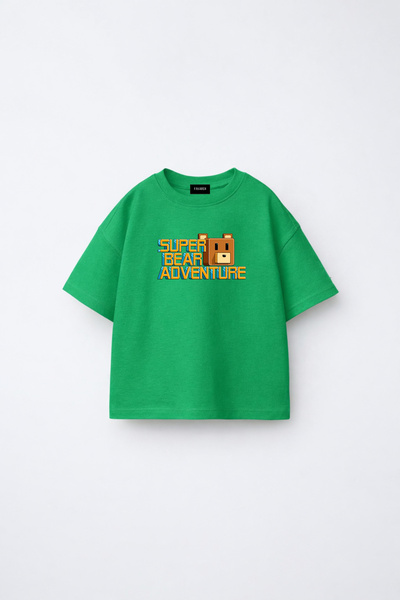 fasardi Super Bear Adventure Super Bear cu imprimeu supradimensionat bumbac 1...