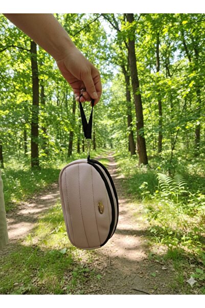 NEWFULL Portfolio Style Double Compartment Makeup and Hand Bag - Textured Model