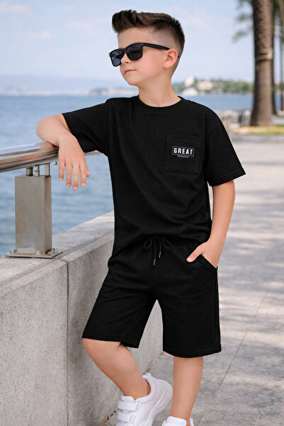 KOKOŞ BEBEK Glasses Included Great Printed Soft Fabric Boys' 3-Piece Set - Ag...