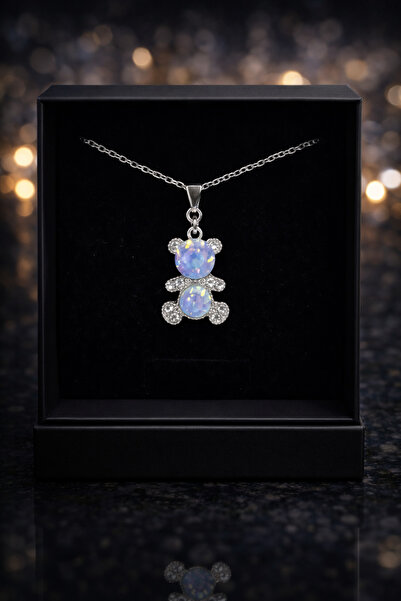 Selvica Extremely Sweet Sparkling Teddy Bear Necklace |   Cute and Stylish Gift