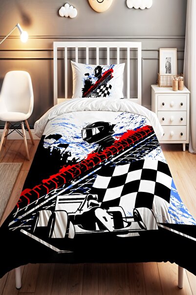 EVPANYA Spirit of the Race Patterned Single Baby Kids Bedding Set