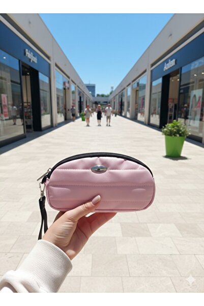 NEWFULL Portfolio Style Double Compartment Makeup and Hand Bag - Textured Model