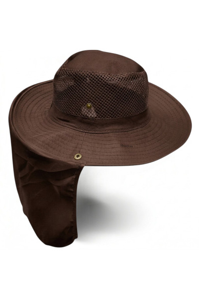 Mustran Summer Sun Hat Uv Protection Safari Outdoor Fishing Hat with Neck Pro...