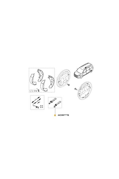 Renault Brake Shoe Adjustment Kit 442089777R