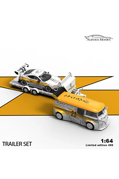 Aurora Model Volkswagen Tbus Trailer + Toyota 86 LBWK