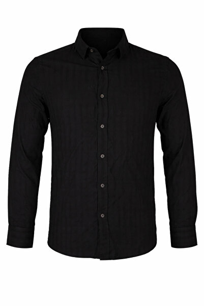 trender Basic Black Men's Shirt 11-5264