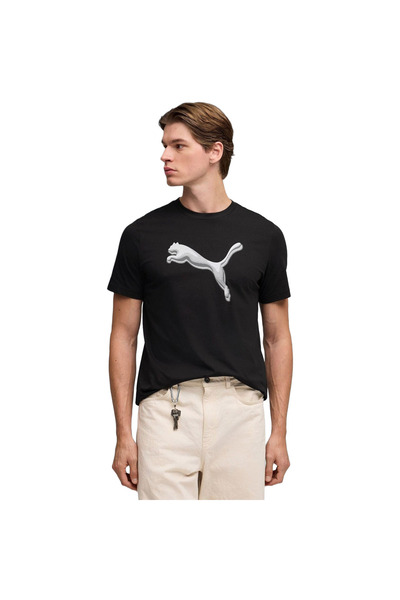 Puma T-shirt Graphic Cat Logo Tee, Black, Men