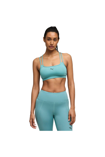 Puma Bra Move Strappy Bra, Blue, Women