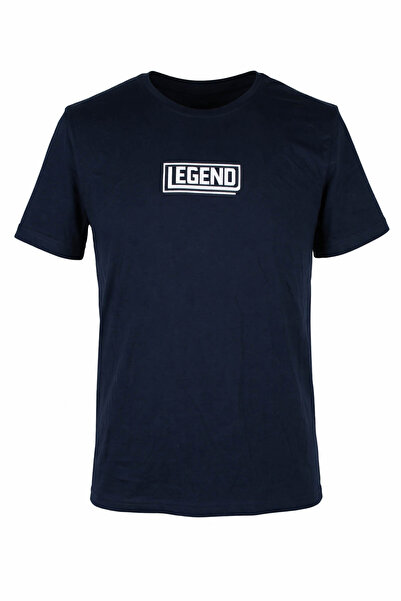 trender 26Y595000004 Navy Blue Men's T-Shirt Legend O Neck