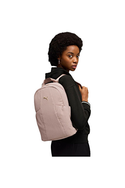Puma Backpack Up Малка раница Сандстоун 12л, Розова, Унисекс
