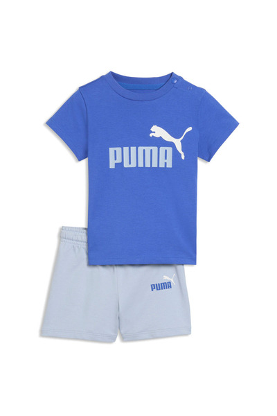Puma Equipment Minicats Ess Tee And Shorts Set Inf, Blue, Kids