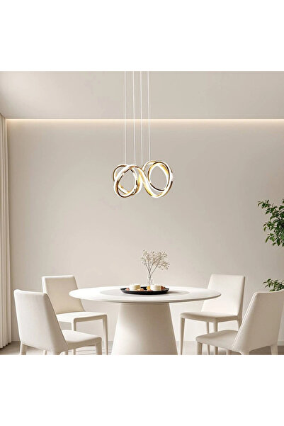 Grecia Ultra Modern Gold Color Light Fixture 3 Lights 105 Watts