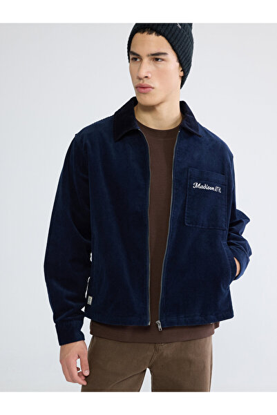 LC Waikiki Loose Fit Velvet Men's Shirt Jacket