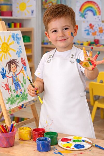 Jaju Baby Водоустойчива детска престилка за рисуване |   Подходящо за възраст...