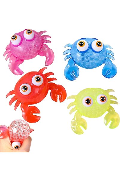 Arabest 4-Piece Crab Gel Water Beads Stress Relief Balls,Floating Eye Animal ...
