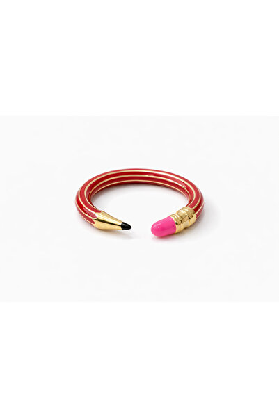 neslyaccessories Nesly Pencil Chic Colorful Pen-Shaped Adjustable Ring