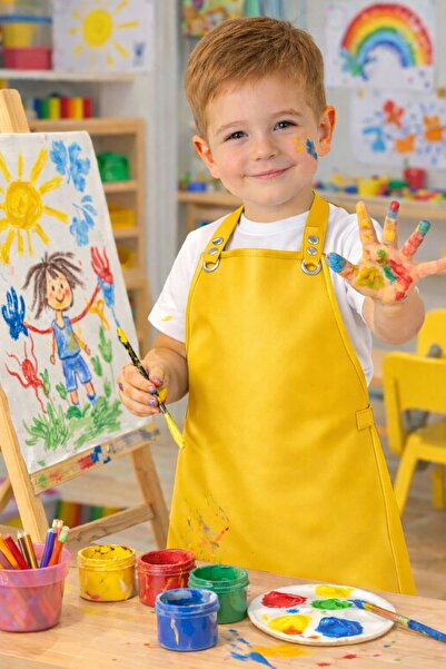 Jaju Baby Водоустойчива детска престилка за рисуване |   Подходящо за възраст...