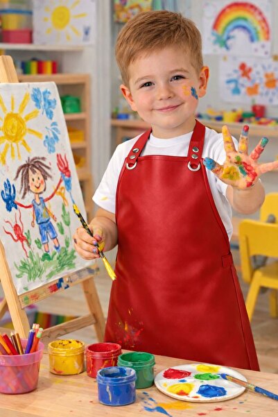 Jaju Baby Водоустойчива детска престилка за рисуване |   Подходящо за възраст...