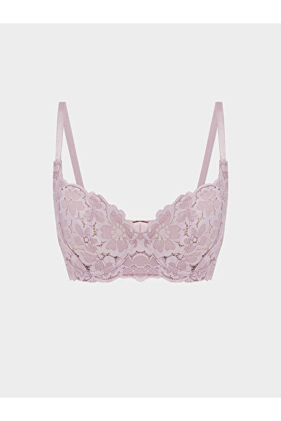 LC Waikiki Rmz Gi̇yi̇m Farkiyla Underwire Non-Padded Lace T-Shirt Bra