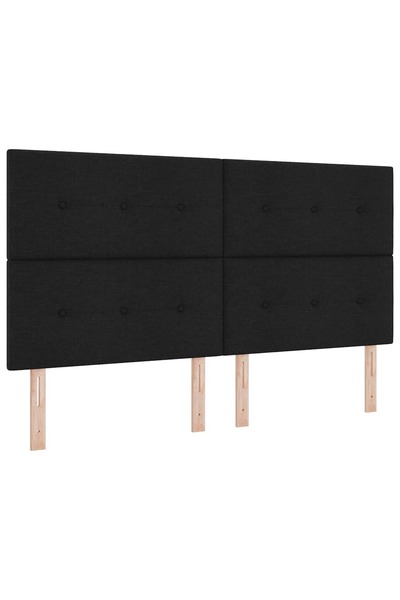 vidaxl Tăblie LED cu lumini cu bandă LED Manual Negru 180 cm Poliester