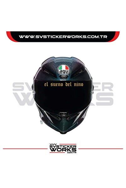 ARONA El Sueno Del Nino Sticker Visor Sticker Helmets متوافق في اتجاه واحد قط...